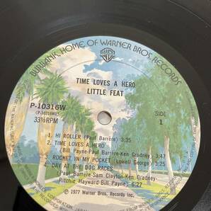 LITTLE FEAT / TIME LOVES A HERO 日本盤 1977年 帯なし、ライナーノーツありの画像3