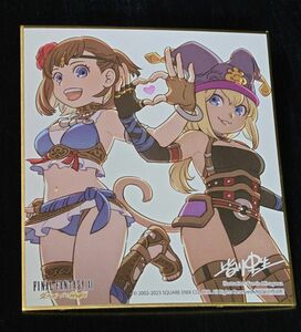 ファイナルファンタジーXI ヴァナ・ディールの秘蔵展 入場者特典 色紙2枚セット FF11 イロハ