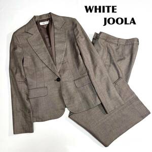 ホワイトジョーラ セットアップスーツ ブラウン スーツ M パンツスーツ パンツ　茶色　WHITE JOOLA