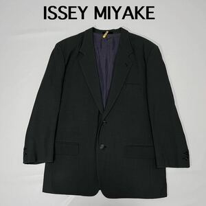 ISSEY MIYAKE イッセイミヤケ　テーラードジャケット ジャケット　アウター　2ボタン　ブレザー グレー　ブラック