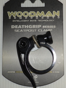 ガチ処分！Woodman 高性能シートポストクランプ【Deathgrip／31.8㎜】ブラック