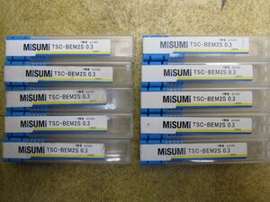 送料無料 未使用品 MiSUMi ミスミ TSCシリーズ 超硬ボール エンドミル TSC-BEM2S 0.3 ｘ10本セット 刃長1.2mm 刃径0.6mm 切削 フライス 5