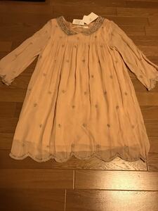  price cut!Another Edition Another Addition Kirakira beads, embroidery knees height One-piece pink unused 