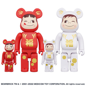 ★未開封★BE＠RBRICK 達磨 ペコちゃん & ポコちゃん 100% & 400% （4体セット）