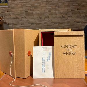 【空箱】サントリー ザ ウイスキー SUNTORY THE WHISKY 木箱・空箱のみ（ボトル無） Y01