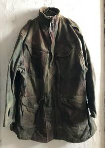 イギリス軍　エアフォースジャケット　デニソンスモック　Denison smock　アノラック　３０ｓ　４０ｓ　ビンテージ　デニム　大戦　BIGE