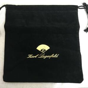 karl lagerfeld 小袋 保存袋 巾着袋 カールラガーフェルド ジュエリー袋の画像2
