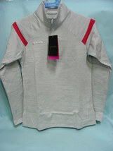 ★PHENIX フェニックス Frost W's 1/2 Zip Tee PS982LS60 ヘザーホワイト ●ダイジェナイトサーモ 未使用品_画像1