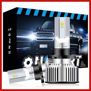 ー特価ー Onsmart 9005/9006/HB3/HB4 LEDヘッドライト LEDバルブ 高輝度 6500K ホワイト12V-48V車対応(ハイブリッド車・EV車対応) 防水 2個