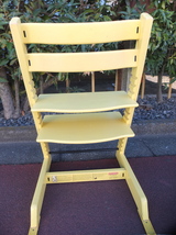 STOKKE Tripp Trapp Chair Yellow 高さ調整チェア ストッケ トリップトラップ イエロー チェア 子供椅子 ベビーチェア チャイルドチェア_画像3