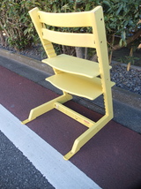 STOKKE Tripp Trapp Chair Yellow 高さ調整チェア ストッケ トリップトラップ イエロー チェア 子供椅子 ベビーチェア チャイルドチェア_画像4