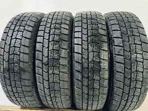 送料無料　A340 2019製 ダンロップ WINTER MAXX 165/65R14 79Q 中古　スタッドレスタイヤ　4本セット 7分山