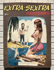 【希少】EXTRA SEXTRA CARTOONS 号数不明 1970年代 ヌード ヌード写真 ヌード雑誌 成人雑誌 アダルト雑誌 コミック 漫画 洋書