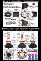 T-2/210系クラウン/ハイブリッド/高性能フィリップスLEDバルブキット付/純正交換フォグランプ/耐熱ガラスレンズ ユニット_画像4