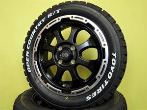 S3750 新品 4本 マッドクロス グレイス 4.5J ブラック 黒 165/60R15 オープンカントリー R/T ホワイトレター ハスラー キャスト デリカ D2