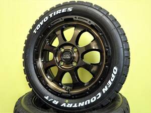 S3751 新品 マッドクロス グレイス 4.5J ブロンズクリア 165/60R15 オープンカントリー R/T ホワイトレター ハスラー キャスト デリカ D2