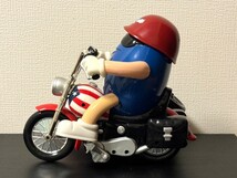 M&M's World Dispenser Moterbike エムアンドエムズ バイク ディスペンサー サイドカー付バイク 星条旗 アメリカンバイク フィギュア_画像2