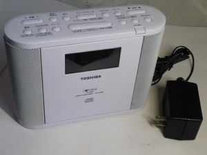 東芝 Toshiba CDラジオ Cutebeat◆TY-CDR8 2017年 ホワイト