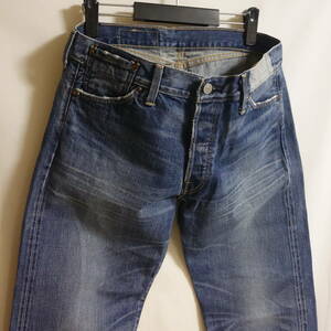 【LEVI'S LVC リーバイス 501 BIG E 1971年モデル W34】ローライズカスタム 日本製 復刻 71501 66 赤耳 XX