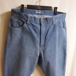 【定価1.7万 glamb グラム Poly Denim ポリーデニム パンツ 4】ライトインディゴ GB0318/P13 立体裁断 サルエル ストレッチ