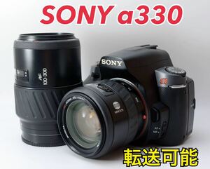 ★SONY α330★初心者向け●S数少●スマホ転送●カメラバック付き 1ヶ月動作補償あり！