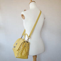 【新品・未使用】ZANELLATO ポスティーナ City Of Angels ハンドバッグ 　yellow　0680100580000SMALL_画像10