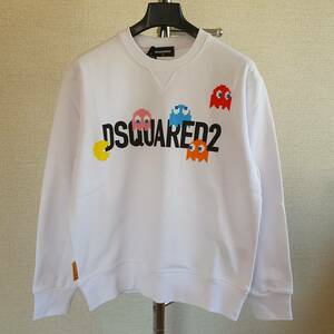 【新品・未使用】DSQUARED2 KIDS x Pac-man スウェットシャツ　ホワイト　12Y　DQ2248D003G