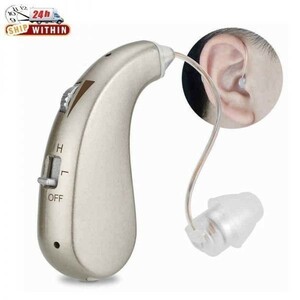◆最安保証◆充電式デジタル補聴器 軽度者向け BTE補聴器 ハイパワーアンプ サウンドエンハンサー1pc 聴覚障害者向け