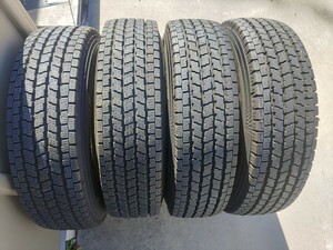 中古　165/80R14 97/95N YOKOHAMA ice GUARD iG91 ヨコハマ アイスガード スタッドレス 2022年製 4本アルミホイールセット 　バネット等　