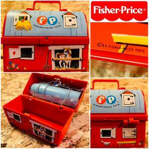 70' vintage Fisher-Price Toys TOY LUNCH KIT◆ビンテージフィッシャープライストイランチキット◇ランチボックス◇ママごと◆昭和レトロ