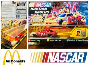 90' vintage NASCAR Ignition Racers #94 McDonald BE◇ビンテージナスカー◆マクドナルドビルエリオット◆当時レアレースミニカー◆ToyBiz