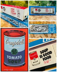 80' vintage Life-Like HO Scale, Campbell's Soup Train◆Campbells Kids Advertising◇ビンテージキャンベルキッズ◆当時レア米企業アド