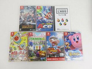 ジャンク品★ニンテンドースイッチ　ソフト7本セット　太鼓の達人 Nintendo Switchば~じょん!/ピクミン 4★未検品 【ゲ-462】