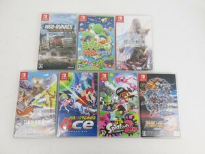 ジャンク品★ニンテンドースイッチ　ソフト7本セット　英雄伝説 創の軌跡/ ヨッシークラフトワールド★未検品 【ゲ-454】