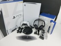 【ジャンク品・初期化済】SONY　PS5　本体（CF1-1000A01）ディスク版　ヘッドセット【ゲーム-466】_画像1