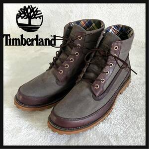 【美品】Timberland ティンバーランド アースキーパーズ ロールトップ チェック ブーツ