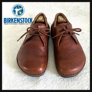 【希少】BIRKENSTOCK MEMPHIS ビルケンシュトック メンフィス レザー シューズ 革靴 シボ加工