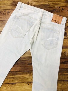 衝撃プライス！『ファン待望モデル！』【G-STAR RAW ジースターロゥ】ボタンフライジーンズ/デニムパンツ/ボトムス【33×32】V38