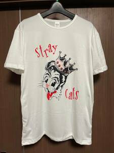 ストレイキャッツ　ブライアンセッツァー　Tシャツ　ロカビリー　白　ホワイト　stray cats brian setzer　ロカビリー　バンドTシャツ