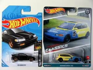 ホットウィール　ホットホイール　hot　wheels　CR-X　’99 HONDA CIVIC TYPE R　ホンダシビックEG　SPOON　スプーン　タイプR