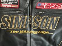 最落無し！SIMPSON シンプソン ライダースジャケット　4L(インナー脱着式) BIG size _画像3