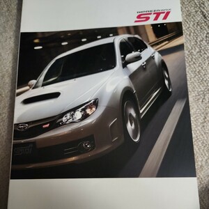 2009年2月発行、型式CBA-GRB、CBA-GRF　スバル　インプレッサ　WRX STI、55ページ、本カタログ。