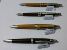 【PURE MALT】繊細な《木製ホルダー》の「ボールペンとシャープペンシル、 ホルダーが　２種類」の４本セット《新品未使用品》_画像1