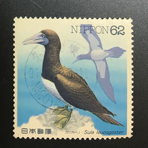 chkt290 使用済み切手 水辺の鳥 カツオドリ 満月印 名古屋集中 91の画像1