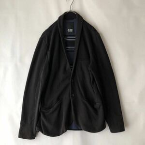 希少 トルコ製 DENHAM デンハム メンズアウター テーラードジャケット コットン sizeXL 黒 ブラック 春物 Jacket 2B 