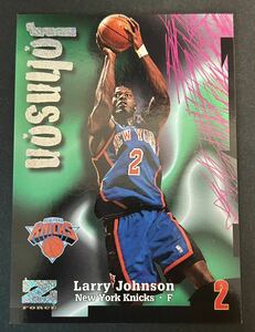 NBA 97-98 SKYBOX Z-FORCE RAVE #162 Larry Johnson 399枚限定シリアル入りパラレル