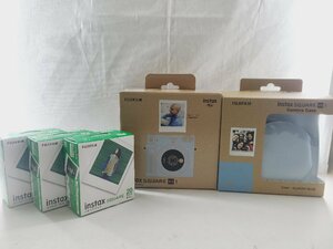 未使用品 FUJIFILM instax SQUARE SQ1 インスタントカメラ チェキ INS SQ 1 + ケース + フィルム 富士フィルム インスタックス