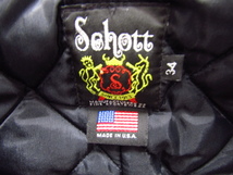 Schott ショット ダブルライダース コート MADE IN USA 34サイズ 中古品 ◆10083_画像7