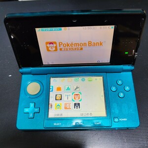 3DS SDカード ポケモンバンク ポケムーバー有 中古品 アクアブルー 動作確認済み OK 