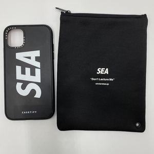 ko0110/01/83 1円～ ポーチ付 WIND AND SEA CASETiFY iPhone11 ケース Don't Lecture Me ブラック 黒